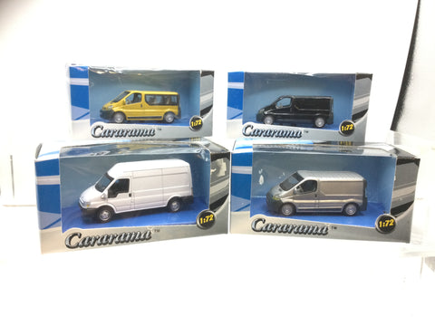 Job Lot of 4 Cararama 1:72 Scale Vans (Lot 2)