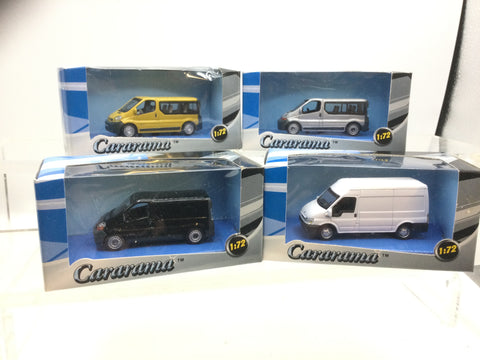 Job Lot of 4 Cararama 1:72 Scale Vans (Lot 4)