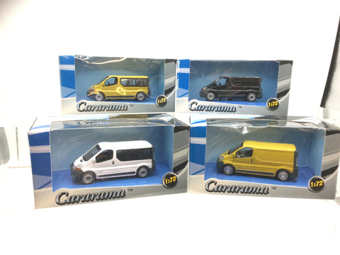 Job Lot of 4 Cararama 1:72 Scale Vans (Lot 5)
