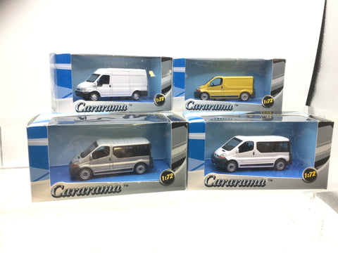 Job Lot of 4 Cararama 1:72 Scale Vans (Lot 6)