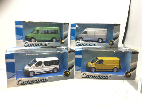 Job Lot of 4 Cararama 1:72 Scale Vans (Lot 7)