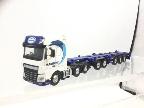 Oxford Diecast 76DXF001 1:76/OO Gauge Daf XF Euro 6 Combitrailer Maritime Transport