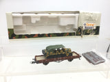 Roco Minitanks 894 HO Gauge DRG Flat Wagon with Camo Half Track Load