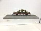Roco Minitanks 857 HO Gauge DR Flat Wagon with German Flak Gun Load