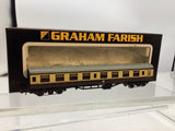 Graham Farish 374-052D N Gauge BR Choc/Cream Mk1 2nd Corridor Coach W26128