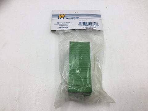 Walthers 933-1754 HO Gauge Assembled 20' Container Evergreen