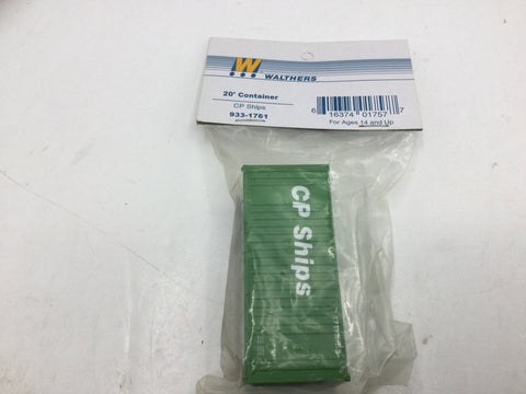 Walthers 933-1761 HO Gauge Assembled 20' Container CP Ships