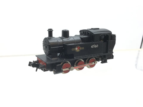 Minitrix N201 N Gauge BR Black Fowler 2F Tank Engine 47160 (NEEDS ATTN)