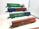 Hornby OO Gauge KFA Intermodal Wagon Tiphook x4
