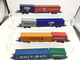 Hornby R6927 OO Gauge KFA Intermodal Wagon Touax x4