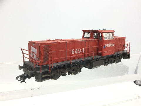 Trix 22739 HO Gauge NS Cargo/Railion Red BR6400 Class Diesel Loco 6494