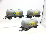 Hornby R6253A OO Gauge PCA Vee Tank Wagon Blue Circle Cement (Triple Pack)