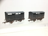 Dapol 4F-020-024 OO Gauge GWR Cattle Wagon Twin Pack 13821/13826 Weathered