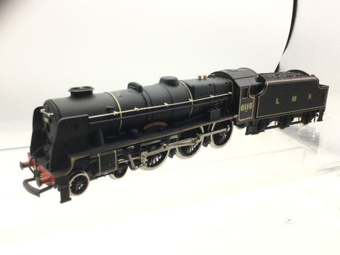 Mainline 37056 Rebuilt LMS Black Royal Scot 6115 Scots Guardsman