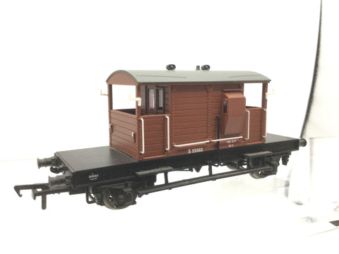 Bachmann 38-402 OO Gauge BR Pillbox Brake Van S55583