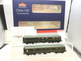 Bachmann 31-326 OO Gauge Class 105 2-Car DMU BR Green (Speed Whiskers)
