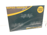 Rapido Trains 942002 N Gauge SECR Wagons Pack 2 – SECR Livery 5 Planks (Dia.1349)