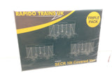 Rapido Trains 942004 N Gauge SECR Wagons Pack 4 – SECR Livery 12t Covered Vans (Dia.1426)