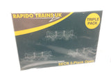 Rapido Trains 942010 N Gauge SECR Wagons Pack 2 – SR post-36 Livery 5 Planks (Dia.1349)