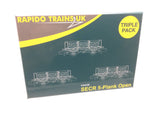 Rapido Trains 942014 N Gauge SECR Wagons Pack 2 – BR  Plank Wagons