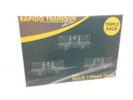 Rapido Trains 942015 N Gauge SECR Wagons Pack 3 – BR Livery 7 Planks (Dia.1355)