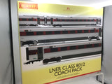 Hornby R40350 OO Gauge LNER, Class 801/2 4 Coach Pack - Era 11