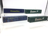 Bachmann OO Gauge 40ft Containers x4 Dreambox/Eucon