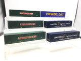 Bachmann OO Gauge 40ft Containers x6 Seawheel/Malcolm/Powerbox