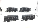 Dapol 4F-038-104 OO Gauge 20t Steel Mineral Wagon Cilely Colliery x4 (RENUMBERED)
