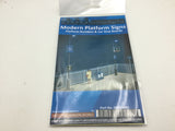 DCC Concepts DML-MPS OO Gauge Modern Station Platform Signs (Value Pack)