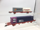 Marklin 47704 HO Gauge NS Container Wagon Set x2