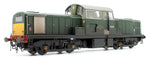 Heljan 1726 OO Gauge Class 17 D8599 BR Green Small Yellow Panels Weathered