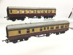 Triang OO Gauge BR Maroon/Cream 9" Coach x2