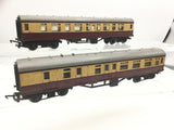 Triang OO Gauge BR Maroon/Cream 9" Coach x2