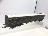 Bachmann 39-620 OO Gauge SE&CR 60ft Birdcage Brake Third Coach Dark Lake