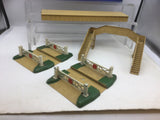 Job Lot of Hornby Dublo OO Gauge Station Building/Footbridge/Level Crossings