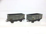 Hornby Dublo 32056 OO Gauge BR 16t Mineral Wagon B54884 x2