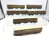 Job Lot of Hornby Dublo 3 Rail Gresley Teak Coaches (6)