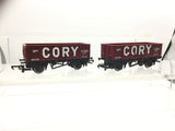 Hornby R22 OO Gauge Mineral Wagon Wm Cory x2
