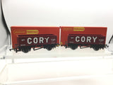 Hornby R22 OO Gauge Mineral Wagon Wm Cory x2