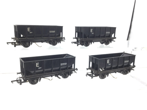 Triang/Hornby R347 OO Gauge Engineers Hopper Wagon Black x4