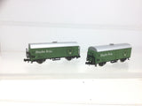 Atlas 2486 N Gauge Refrigerated Beer Wagon Staufen Brau x2