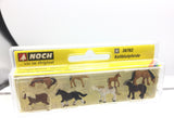 Noch 36762 N Gauge Shire Horses (8) Figure Set