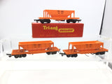 Triang R111 OO Gauge Hopper Car 174421 Orange x3