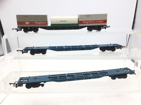 Hornby OO Gauge Container Wagons x3