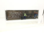 Preiser 10334 HO/OO Gauge Graffiti Artists (2) & Wall Figure Set
