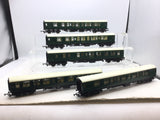 Hornby R933/R934 OO Gauge SR Green Mk 1 Coaches x5