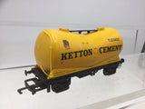 Hornby R6027 OO Gauge Vee Tank Wagon Ketton Cement TLG9462
