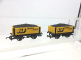 Hornby R222 OO Gauge 5 Plank Open Wagon JIF x2