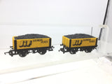 Hornby R222 OO Gauge 5 Plank Open Wagon JIF x2